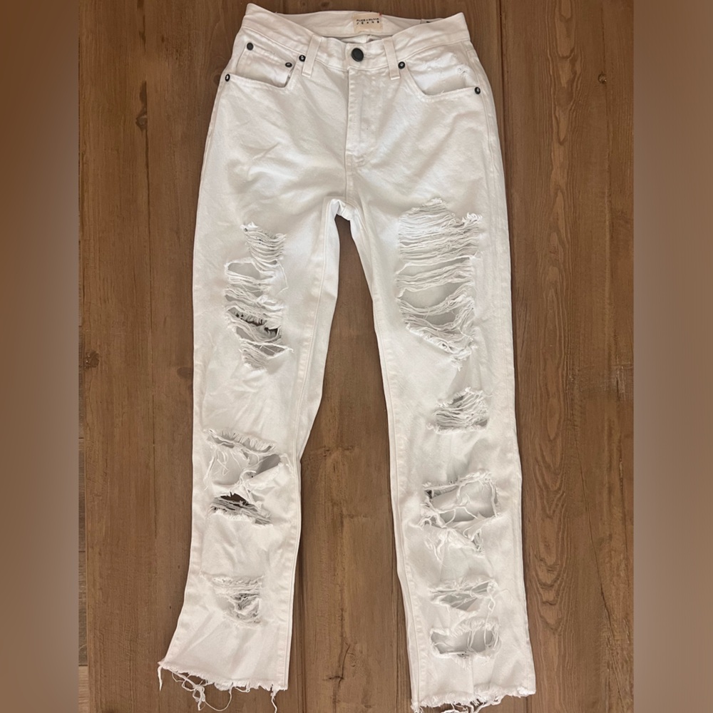 Alice and Olivia white jeans